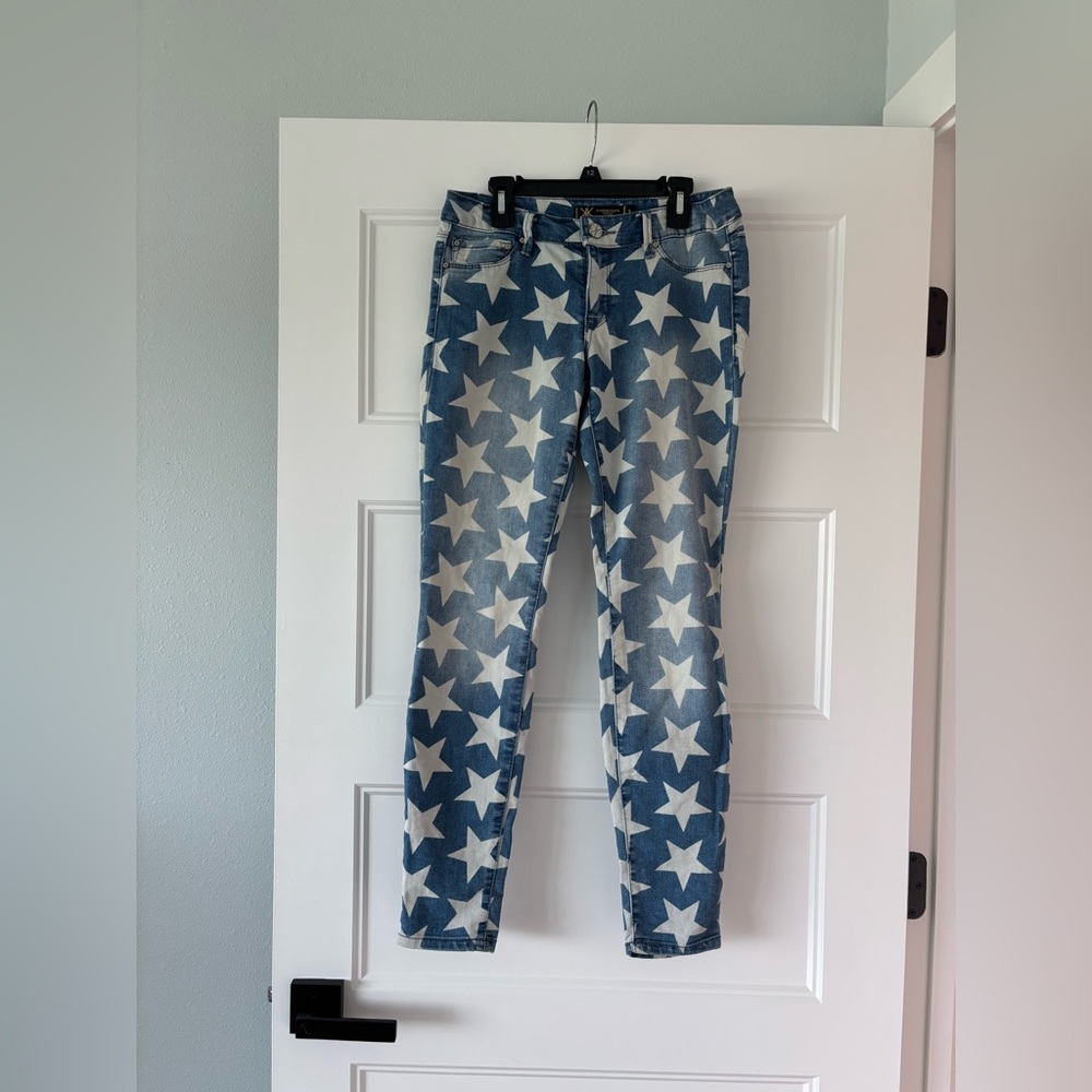 Kardashian denim Kourtney jegging star print size 2